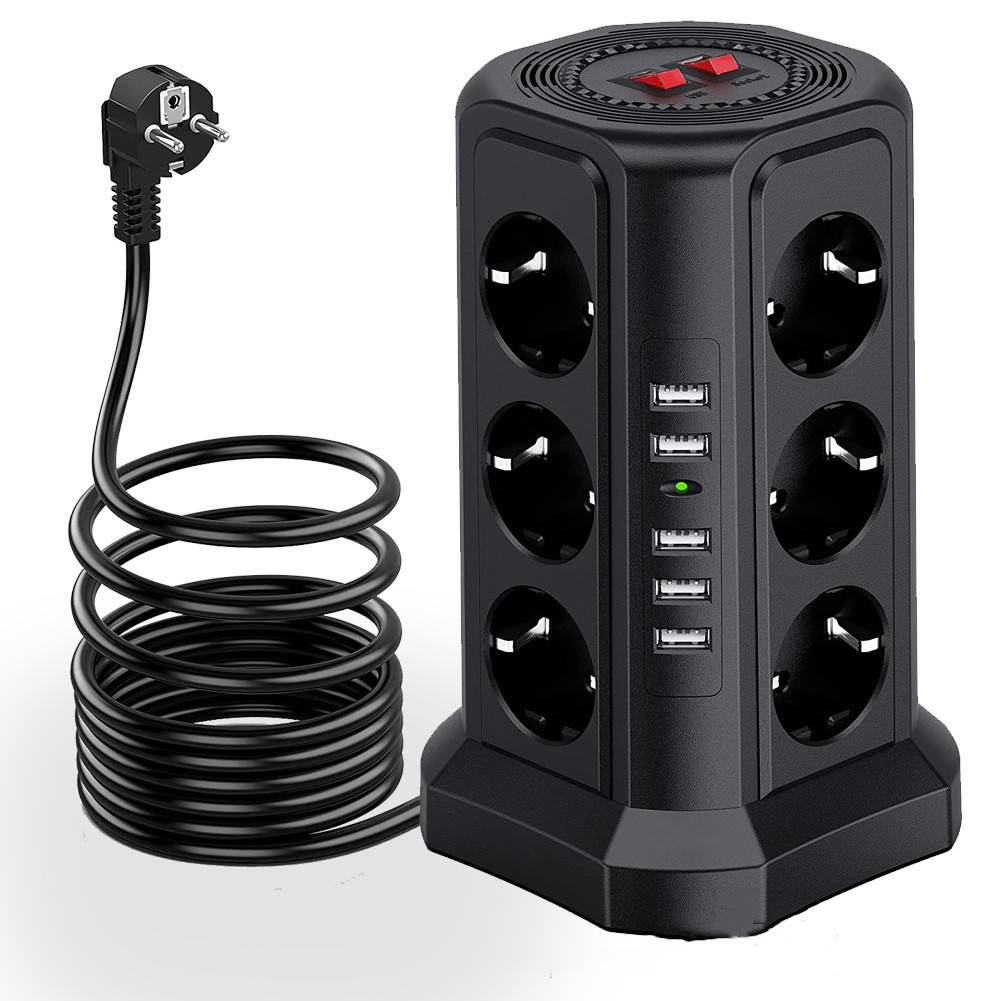 Tower Power Strip with USB Ports 4